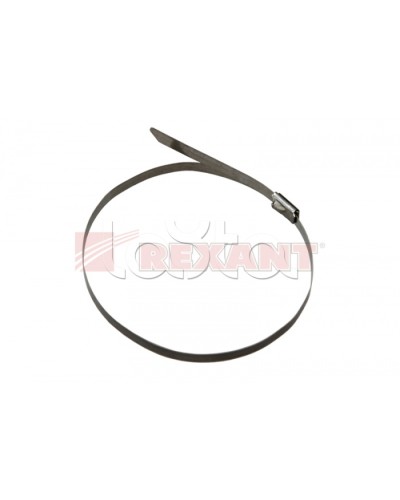 Хомут-стяжка металлический 4.6х520 мм (50шт/уп) REXANT 07-0528 в Калининграде Стяжки-хомуты Pintop.ru