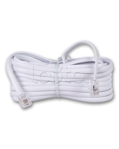 Удлинитель телефонный 7 м белый (10шт/уп) REXANT 18-3071 в Калининграде Патч-корды и пигтейлы Pintop.ru