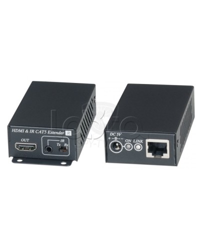 Комплект для передачи HDMI сигнала с ИК повторителем по одному кабелю витой пары SC&T HE02EI в Калининграде Видеоусилители, Модуляторы, Делители Pintop.ru