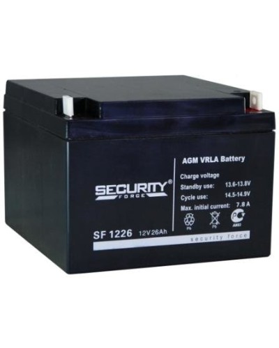 Аккумулятор свинцово-кислотный Security Force SF 1226 в Калининграде Электротехническое оборудование Pintop.ru