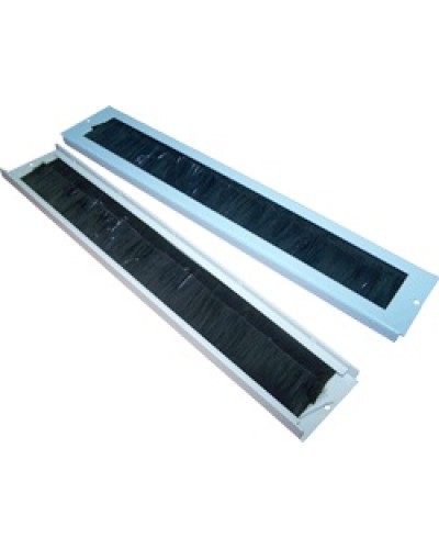 Ввод кабельный щеточный для настенных шкафов (серый) TWT TWT-CBW-BP в Калининграде Аксессуары для стоек и шкафов Pintop.ru