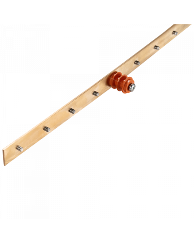 Шина заземления вертикальная, медная 1900х25х3 мм, 34 контакта TWT (TWT-EBARV-42U-25x3/34) в Калининграде Аксессуары для стоек и шкафов Pintop.ru