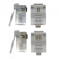 Коннектор телефонный RJ11, 4P4C, 100 шт. TWT (TWT-PL11-4P4C/100)