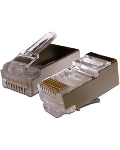 Коннектор RJ45 STP 8P8C, cat.6A TWT TWT-PL45/S-8P8C-6A в Калининграде Коннекторы и разъемы Pintop.ru