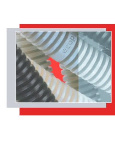 Труба гофр. ПВХ 16 мм (100 м) Экопласт (10016) в Калининграде Труба гофрированная Pintop.ru