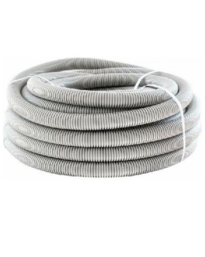 Труба гофр. ПНД HF 50 мм с зондом лёгкая серый (15 м) ОКЛ Экопласт 20150HF в Калининграде Труба гофрированная Pintop.ru