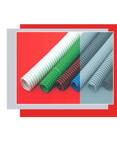 Труба гофрированная ПНД тяжелая диам 32 мм, с зондом Экопласт 21132 в Калининграде Труба гофрированная Pintop.ru