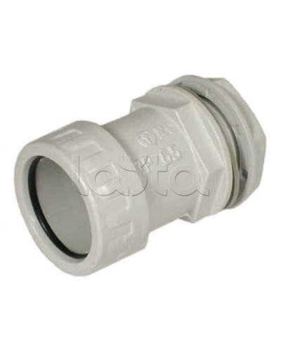 Муфта «труба-коробка» D25 мм Экопласт 42725 в Калининграде Аксессуары для труб (ОКЛ) Экопласт Pintop.ru