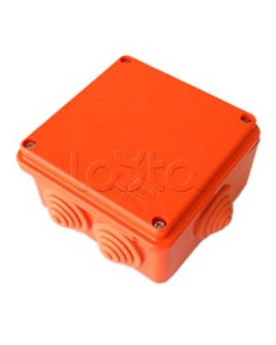 Коробка огнестойкая 100х100х55, 5P, (2,5-16 мм2), без галогена Экопласт 43037HF в Калининграде Коробки (ОКЛ) Экопласт Pintop.ru