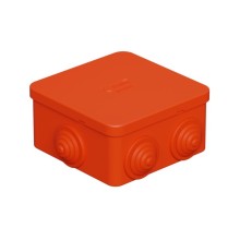 Коробка огн. E110, о/п 85х85х50мм,без галогена, 12 вых., IP55, 10P, оранж. Экопласт (43161HF)