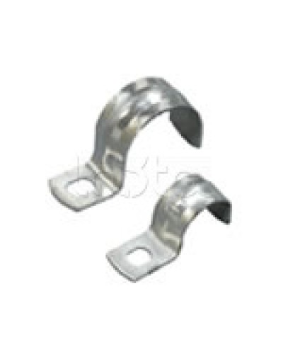 Скоба оцинкованная с одним отверстием для трубы D14мм, м.о.6,5-5,0мм(1уп=100шт) Экопласт (43714P) в Калининграде Держатели, клипсы, скобы Pintop.ru