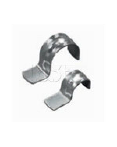 Скоба оцинкованная однолапковая без монтажного отверстия, для трубы D50мм (1уп = 50шт) Экопласт (43751) в Калининграде Держатели, клипсы, скобы Pintop.ru