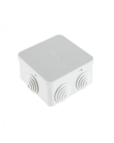 Коробка распределительная о/п, для монтажного пистолета 85х85х50, без галогена, 6 вых, IP44 (44066HF) в Калининграде Распределительные коробки Pintop.ru