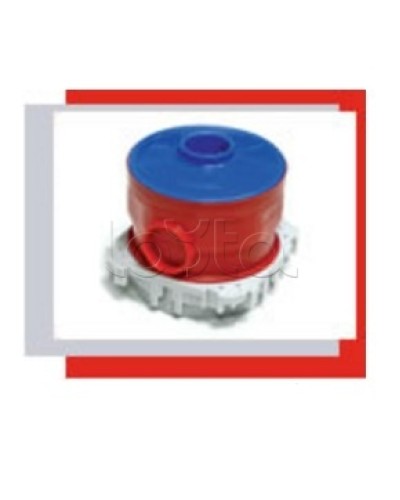 Крышка фланцевая для коробки под заливку в бетон (синий) Экопласт 44602 в Калининграде Аксессуары для кабель-канала Pintop.ru