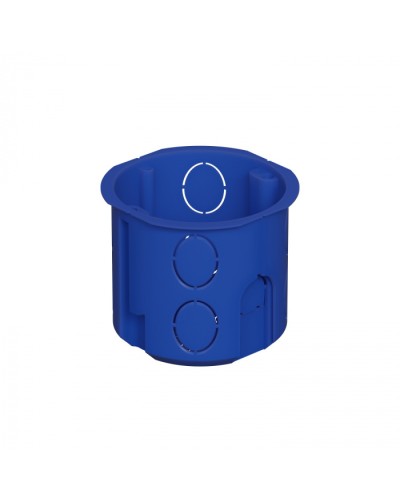 Коробка установочная D68x62мм межцентр. 71мм, IP20, цвет синий Экопласт (44658) в Калининграде Распределительные коробки Pintop.ru