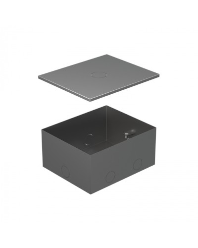BOX/4 Металлическая коробка с крышкой для заливки в пол 159,6х133,6х75мм для люков 70040 Экопласт (70141) в Калининграде Системы лючков и колонн Pintop.ru