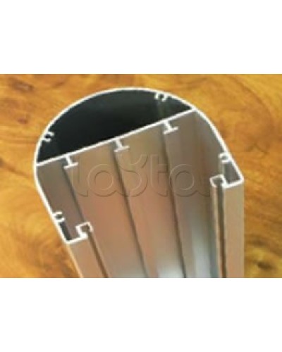 Колонна алюминевая под суппорт (односторонняя) 660мм Экопласт 70166 в Калининграде Системы лючков и колонн Pintop.ru