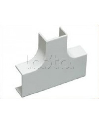 Угол Т-образный плавный стандарт TIA 20x12,5 мм Экопласт 72414R в Калининграде Аксессуары для кабель-канала Pintop.ru