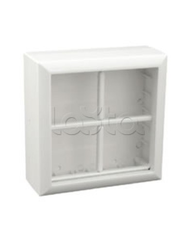 Коробка для открытой проводки на 4 поста 45х45 мм Экопласт 72948 в Калининграде Распределительные коробки Pintop.ru