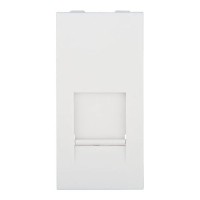 Накладка для розетки телефонной, компьютерной RJ, 45х22,5 мм (белый) LK45 Экопласт (853104)