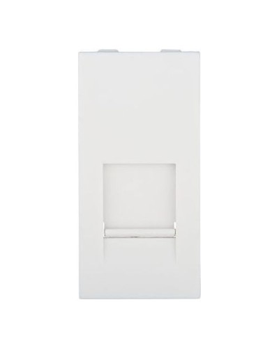 Накладка для розетки телефонной, компьютерной RJ, 45х22,5 мм (белый) LK45 Экопласт (853104) в Калининграде Аксессуары для кабель-канала Pintop.ru