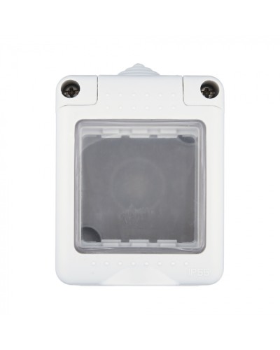 Коробка для о/п, герметичная с прозрачной, силиконовой панелью, 45х45мм IP55 (серый) LK45 (855003) в Калининграде Распределительные коробки Pintop.ru