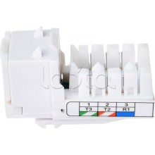 Механизм розетки телефонной (6 контактов) RJ-12 LK45 (Экопласт) (855600)