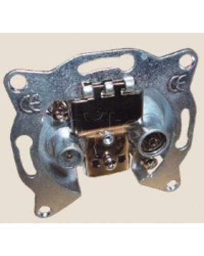 Механизм розетки TV+FM оконечный LK60 Экопласт 865200-1 в Калининграде Розетки компьютерные и телефонные Pintop.ru