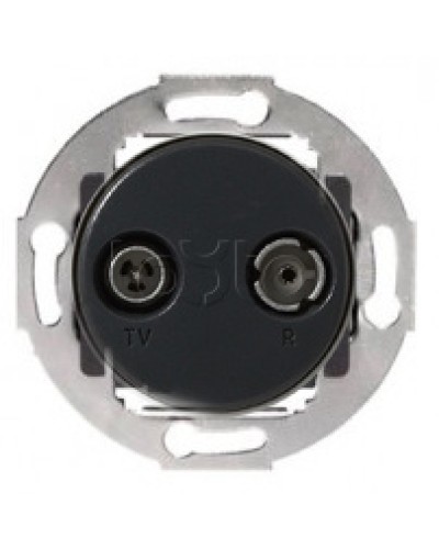 Механизм розетки TV+FM проходной Vintage (885300-1) в Калининграде Розетки компьютерные и телефонные Pintop.ru