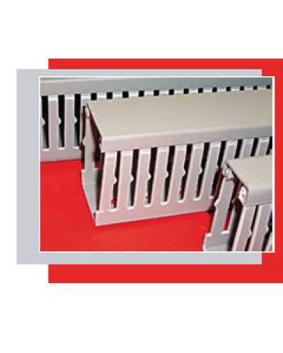 Короб перфорированный 100х80 мм (серый) Экопласт СР-Е194 в Калининграде Кабель-канал Pintop.ru