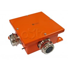 Экопласт SMB120 Коробка металл, огн. E-110,о/п 120х120х60, IP66, 6P, (1,5-10 мм2), оранж.