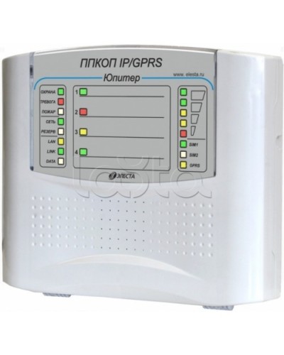 Элеста Юпитер-1431 (ППКОП Юпитер-4 IP/GPRS, пластик. корпус) в Калининграде Приемно-контрольные приборы Pintop.ru