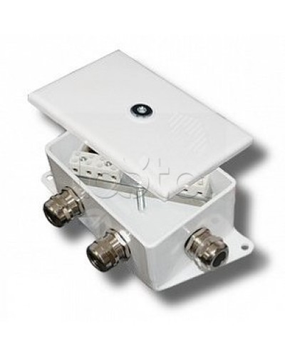 Коробка монтажная огнестойкая Гефест КМ-О (10к*10,0)-IP66-d, два ввода 120х80х68 в Калининграде Распределительные коробки Pintop.ru