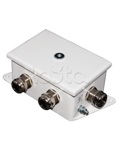 Коробка монтажная огнестойкая Гефест КМ-О (12к)-IP66-d, три ввода 120х80х68 в Калининграде Распределительные коробки Pintop.ru