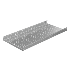 Лоток перфорированный 80х600х1,2 L2500 мм "Быстрый монтаж ПЛЮС" HD85 КМ-профиль (LPplus80-600-1.2-2500 HD85)