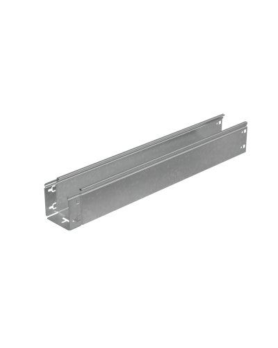 Лоток неперфорированный 100х100х1,5 L4000 мм Быстрый монтаж ПЛЮС КМ-профиль (LNplus100-100-1.5-4000) в Калининграде Кабельные лотки Pintop.ru