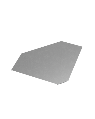 Крышка горизонтального угла 90 гр. 600 мм ПЛЮС КМ-Профиль (KGLplus90-600) в Калининграде Аксессуары для лотков Pintop.ru