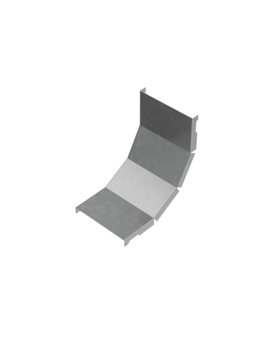 Крышка внутреннего вертикального угла 90 гр. 100 мм ПЛЮС INOX304 КМ-Профиль (KNLplus90-100 INOX304) в Калининграде Аксессуары для лотков Pintop.ru