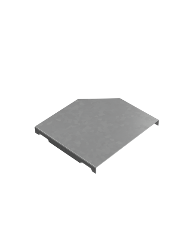 Крышка переходника левого 100-150 мм ПЛЮС КМ-Профиль (KPDplus100-150-L) в Калининграде Аксессуары для лотков Pintop.ru