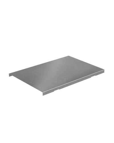 Крышка угла вертикального внешнего 200 мм с разворотом трассы на 90 гр. ПЛЮС INOX304 КМ-Профиль (KVLPDplus90-200 INOX304) в Калининграде Аксессуары для лотков Pintop.ru