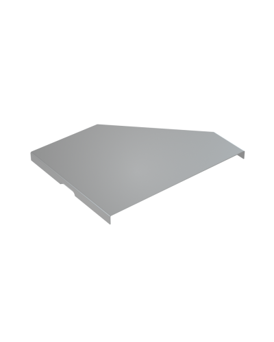 Крышка переходника левого 150-200 мм КМ-Профиль (KPD150-200-L) в Калининграде Аксессуары для лотков Pintop.ru