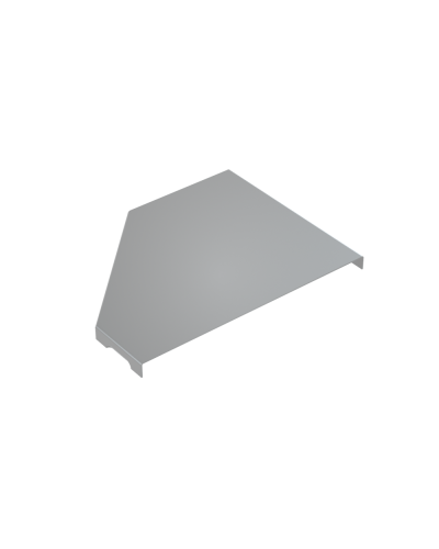 Крышка переходника правого 150-200 мм КМ-Профиль (KPD150-200-R) в Калининграде Аксессуары для лотков Pintop.ru