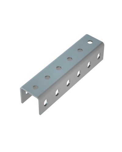 Соединитель усиленного швеллера 50х50х4,0 мм INOX304 КМ-Профиль (SLPU50-50 INOX304) в Калининграде Аксессуары для лотков Pintop.ru