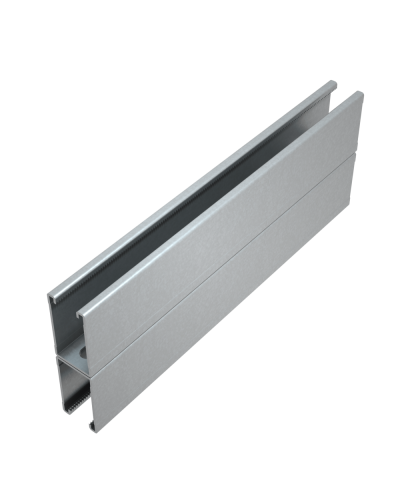 Страт-профиль двойной 41х72 L5500 мм s:1,5 HD85 КМ-профиль (2STP41-72-5500 HD85) в Калининграде Аксессуары для лотков Pintop.ru