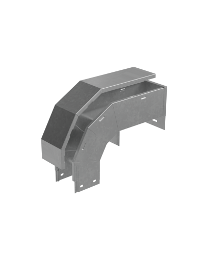 Т-ответвитель крышка верт. вниз 100х500х150 мм ПЛЮС HD85 КМ-профиль (OKTDplus100-500-150 HD85) в Калининграде Аксессуары для лотков Pintop.ru