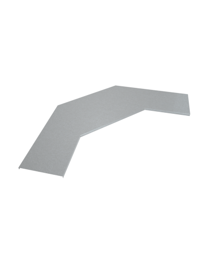 Крышка лестничного горизонтального угла 90 гр. 700 мм HD85 КМ-профиль (KLGL90-700 HD85) в Калининграде Аксессуары для лотков Pintop.ru