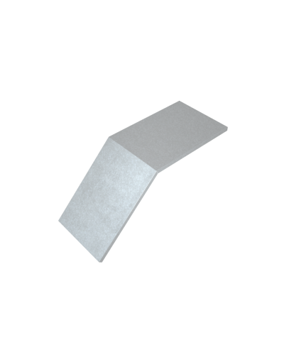 Крышка лестничного вертикального внешнего угла 45 гр. 700 мм HD85 КМ-профиль (KLVL45-700 HD85) в Калининграде Аксессуары для лотков Pintop.ru