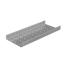 Лоток перфорированный 80х400х1,2 L2000 мм "Стандарт ПЛЮС" INOX304 КМ-Профиль (LPEplus80-400-1.2-2000 INOX304)