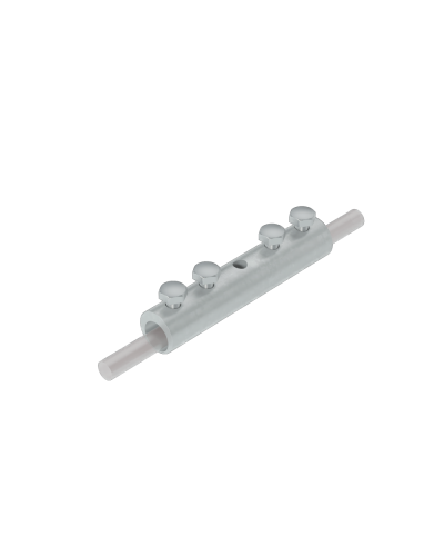Четырехболтовой сквозной соединитель прутка Ø 5-10 мм КМ-Профиль (4SS-D5-10) в Калининграде Крепеж Pintop.ru
