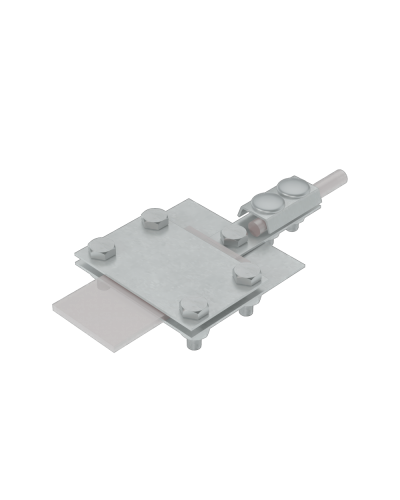 Универсальный контрольный соединитель полоса до 40 мм пруток Ø 5-8 мм CU КМ-Профиль (UKS-B40-D5-8 CU) в Калининграде Аксессуары для лотков Pintop.ru